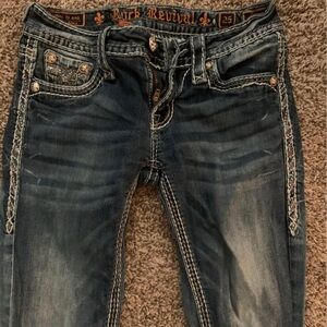 Rock Revival Women's Distressed Blue Easy Boot Jeans